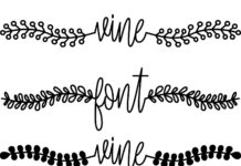 Vine Font Poster 1