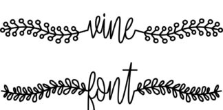 Vine Font Poster 1