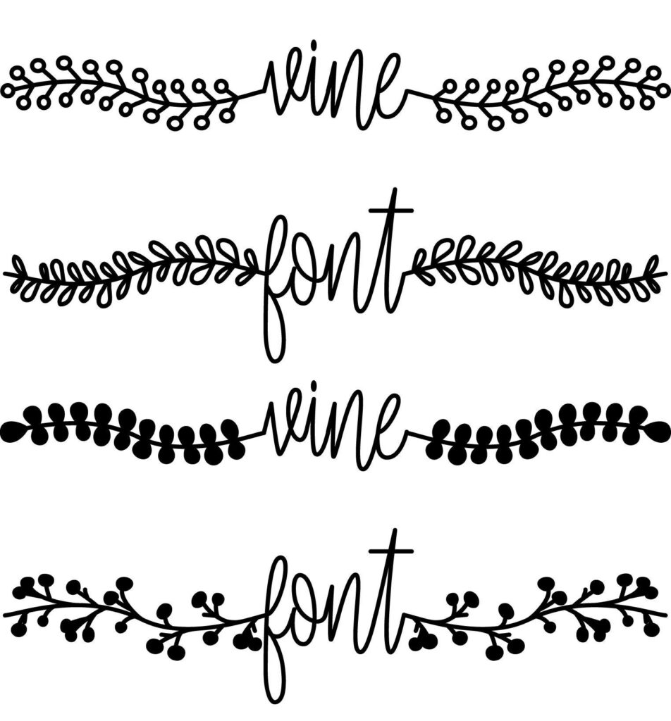 Vine Font Poster 1