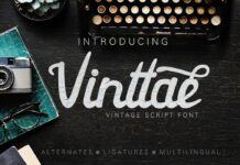 Vinttae font Poster 1