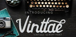 Vinttae font Poster 1