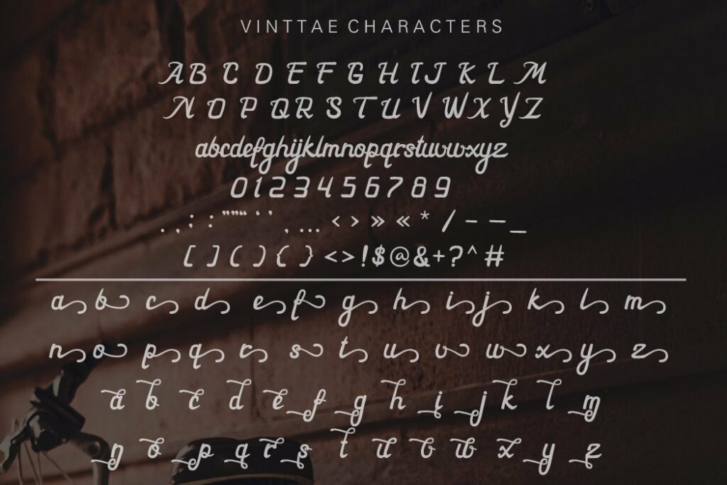 Vinttae font Poster 4