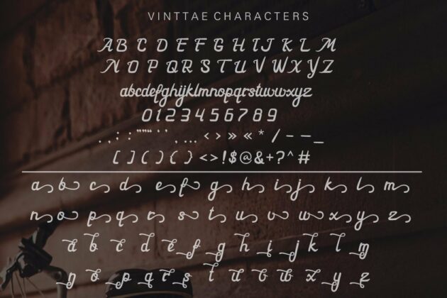 Vinttae font Poster 4