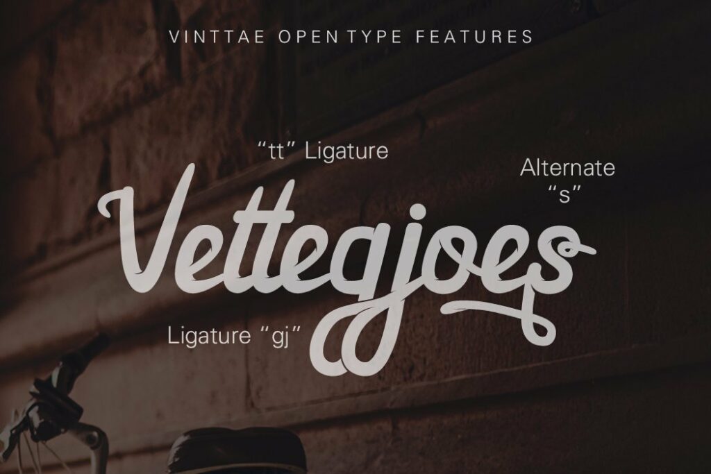 Vinttae font Poster 5