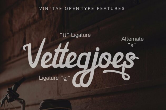 Vinttae font Poster 5