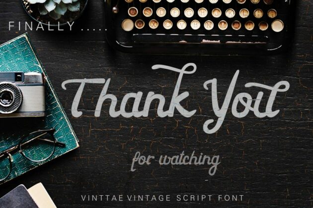 Vinttae font Poster 8
