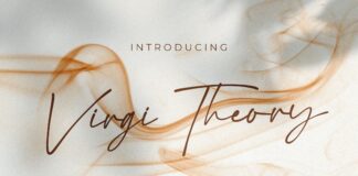Virgi Theory - Handwritten Font Poster 1