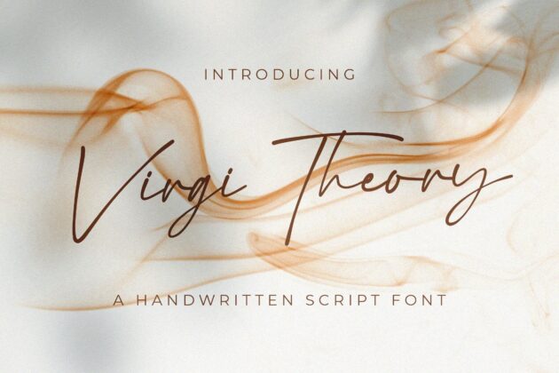 Virgi Theory - Handwritten Font Poster 1