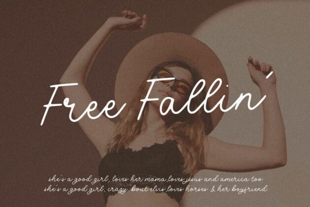 Volatile Monoline Handwritten Script Font Poster 4