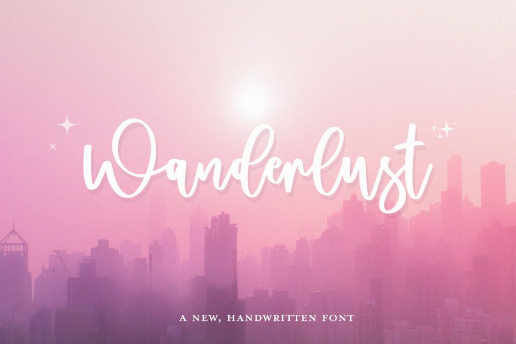 Wanderlust Font Poster 4