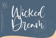 Wicked Dream Modern Handwritten Script Font Poster 1