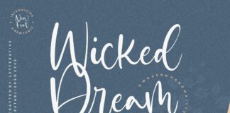 Wicked Dream Modern Handwritten Script Font Poster 1