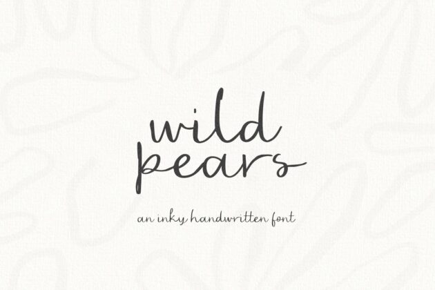 Wild Pears - Rustic Script Font Poster 6
