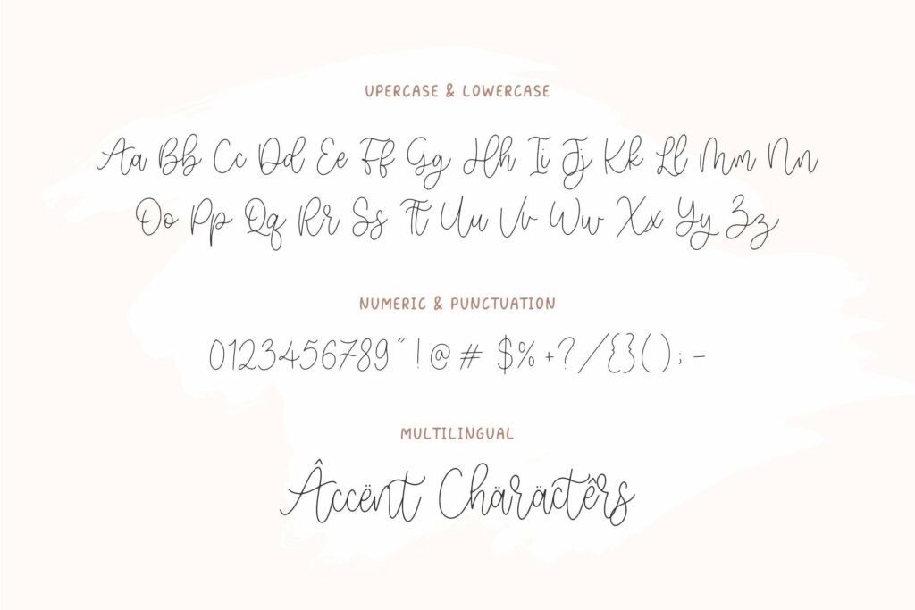 Wonderline Modern Monoline Script Font Poster 2