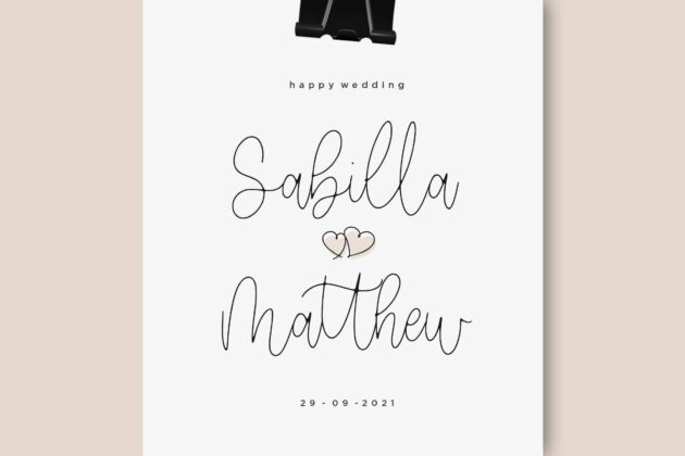 Wonderline Modern Monoline Script Font Poster 5