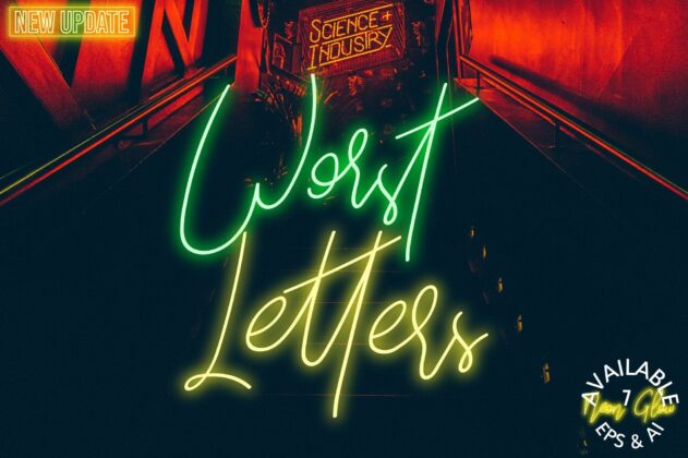 Worst Letters Bonus Neon Effect Poster 2