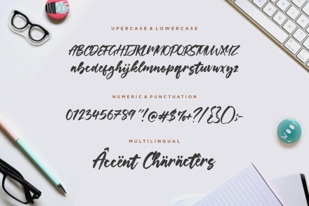 Yorkside Modern Calligraphy Font Poster 5