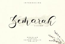 Zemarah script - 3 styles + Extras Poster 1