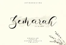Zemarah script – 3 styles + Extras Zemarah script - 3 styles + Extras Poster 1